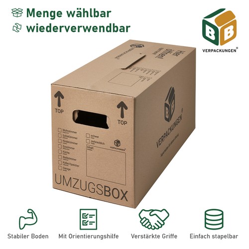 Umzugskartons stabil belastbar